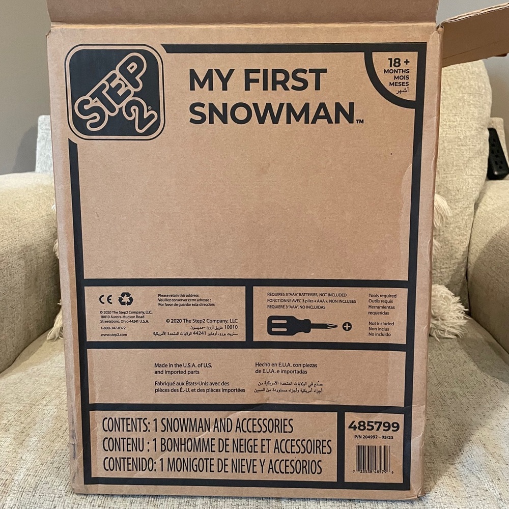 Step 2 My First Snowman Toy Music Lights Holiday Christmas Pretend Play …